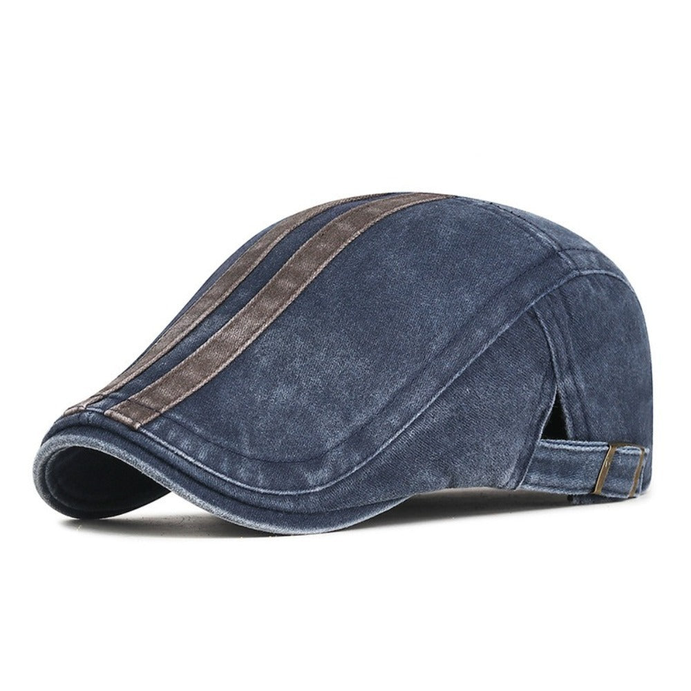 Denim Strip Cap